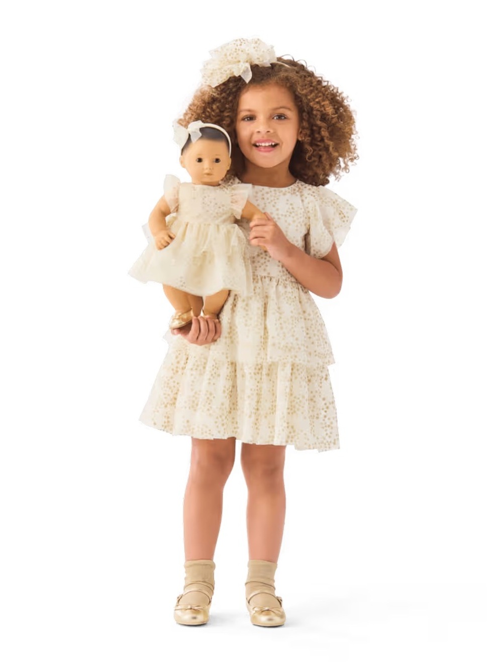 Janie and Jack Holiday Star Tiered Tulle Dress